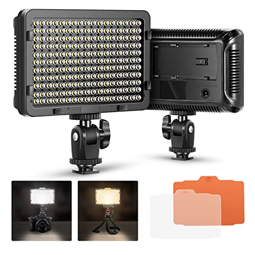 Neewer on Camera Video Light Photo Dimmable 176 LED Panel with 1/4" Thread for Canon, Niko - Image 2